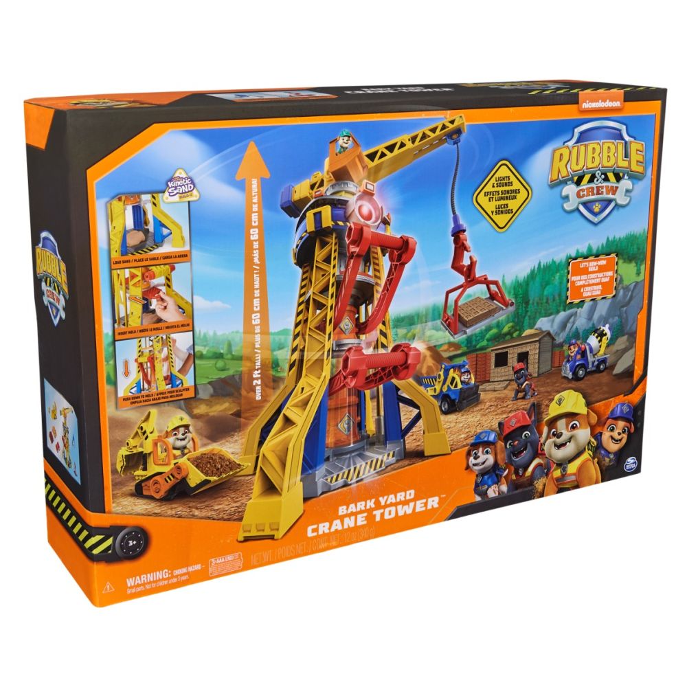 PAW Patrol Rubble & Crew – Crane Tower Playset with Figure