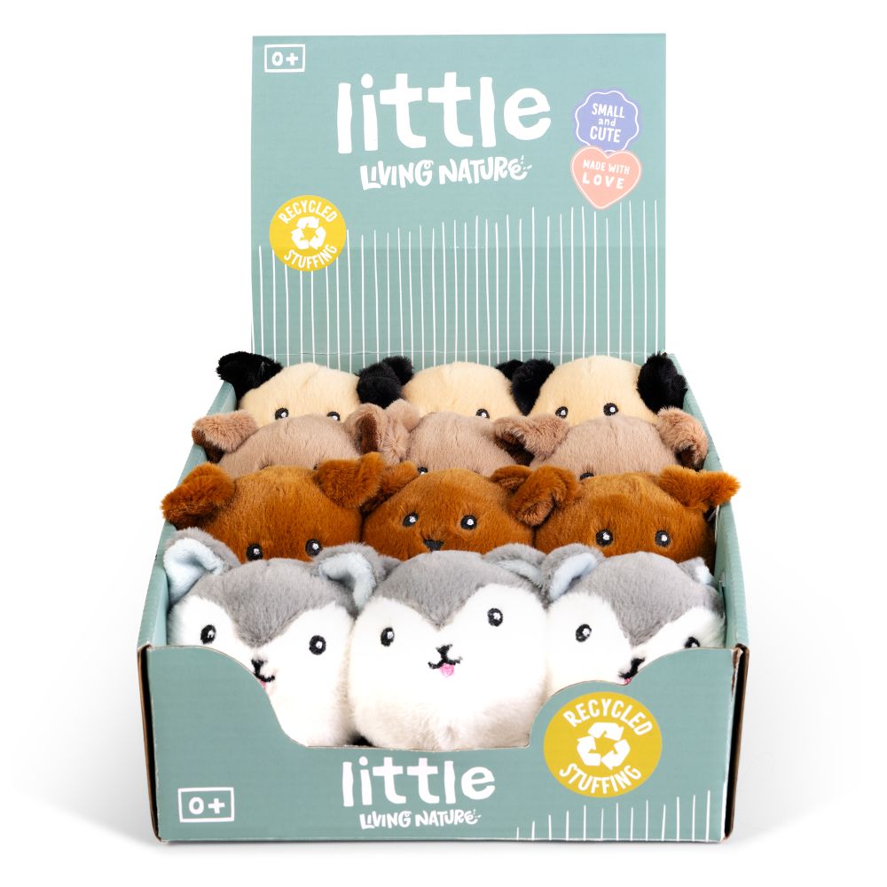 LITTLE Living Nature Play Dog Pet Plush assorted