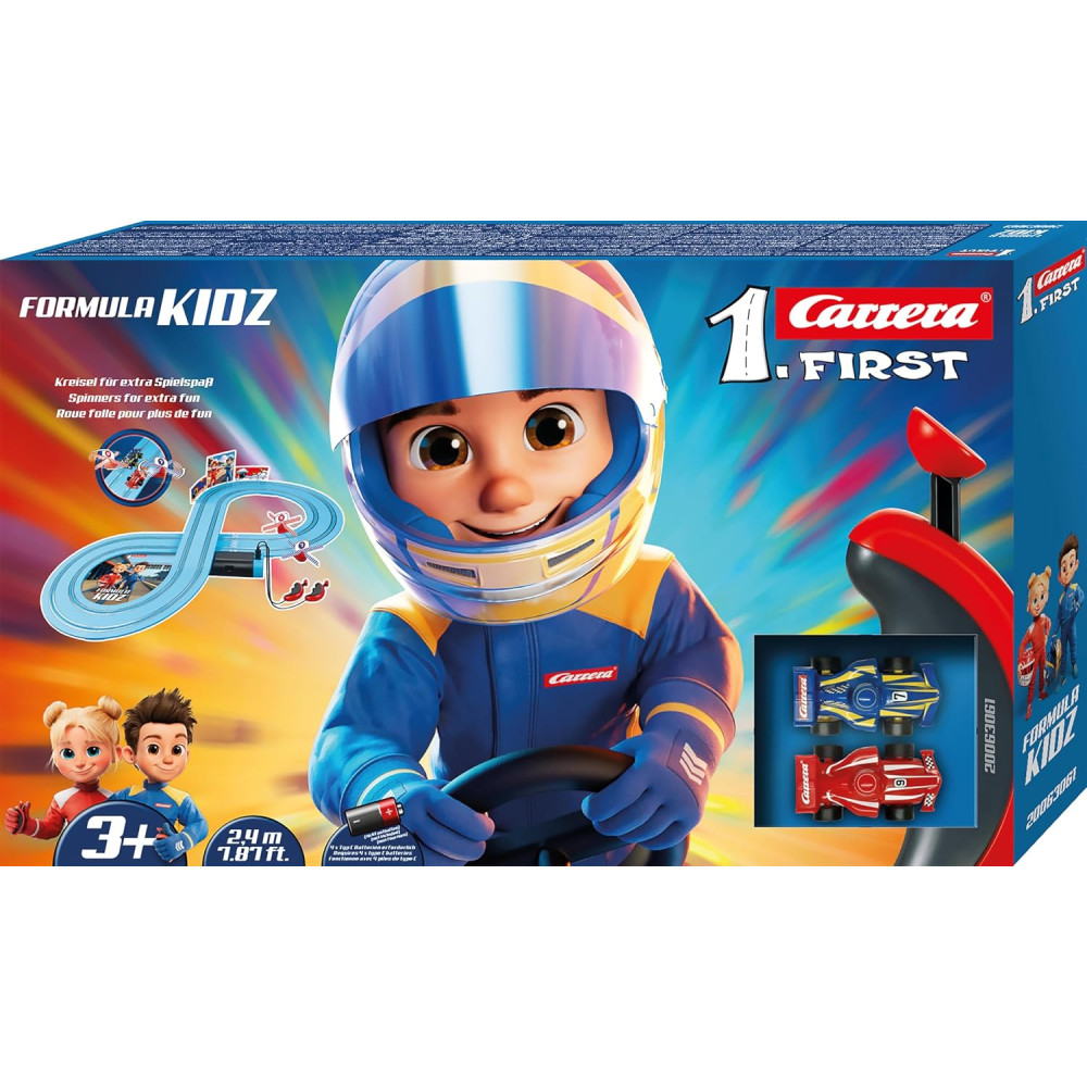 Carrera First Formula Kidz Toy Slot Car Race Track Set