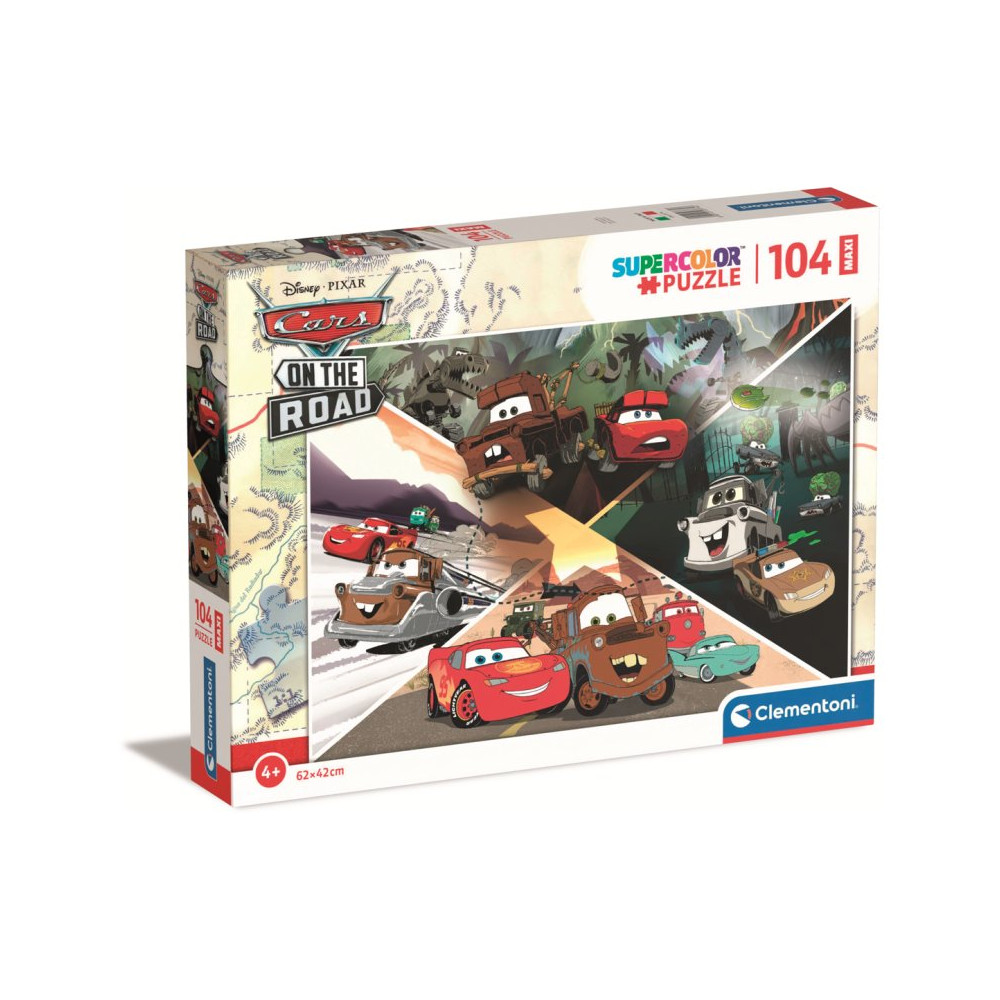 Pazl Clementoni Spa Maxi Cars on the Road, 104 hissə