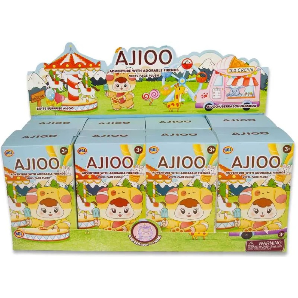 AJIOO ADVENTURE WITH ADORABLE FRIENDS PLUSH SURPRISE BOX ASS