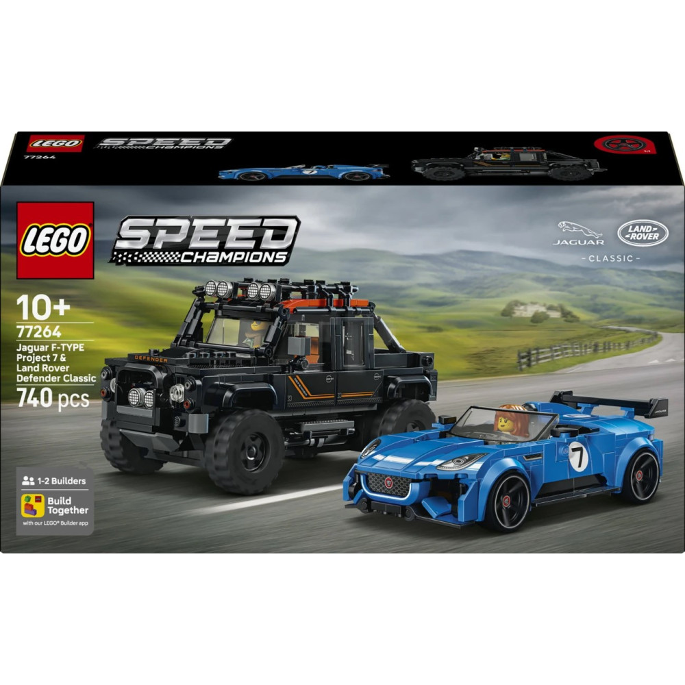 LEGO® 77264 Jaguar Project 7 & Land Rover Defender