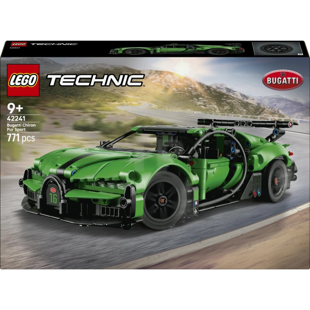 LEGO® 42241 Green Bugatti Chiron Pur Sport Hypercar