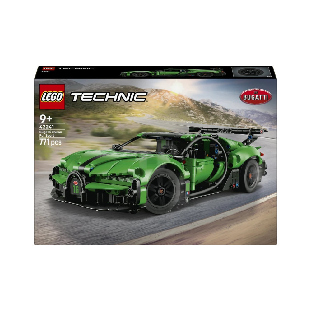 LEGO® 42241 Green Bugatti Chiron Pur Sport Hypercar
