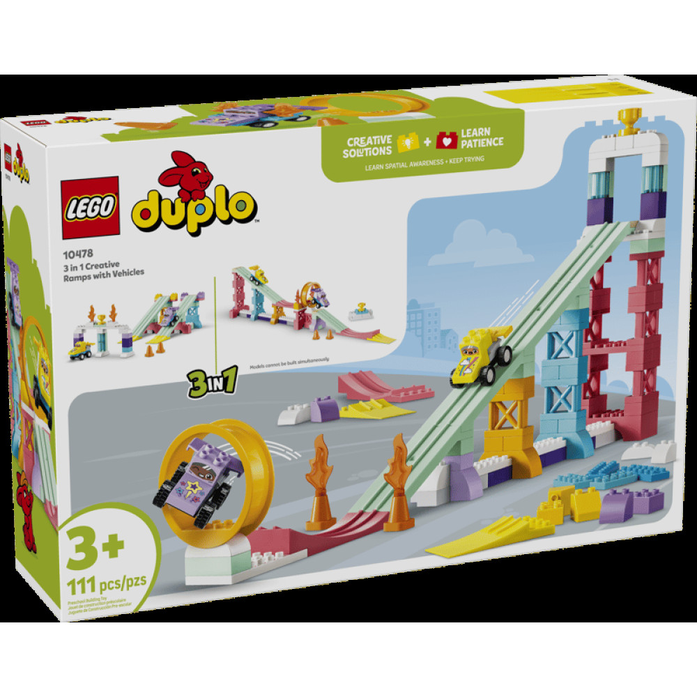 LEGO DUPLO 3 in 1 Creative Ramps with Vehicles (10478)