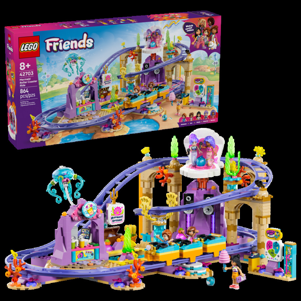 LEGO Friends 42703 Mermaid Roller Coaster Ride Set