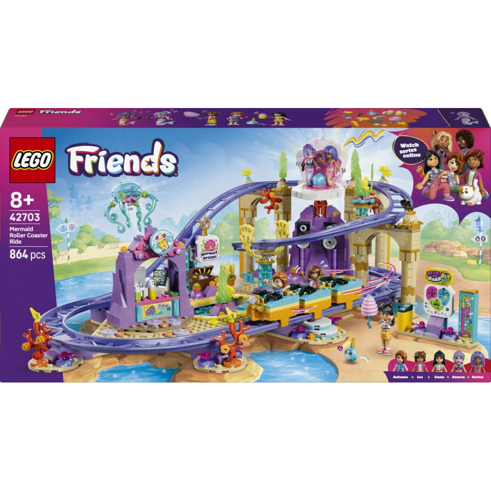 LEGO Friends 42703 Mermaid Roller Coaster Ride Set