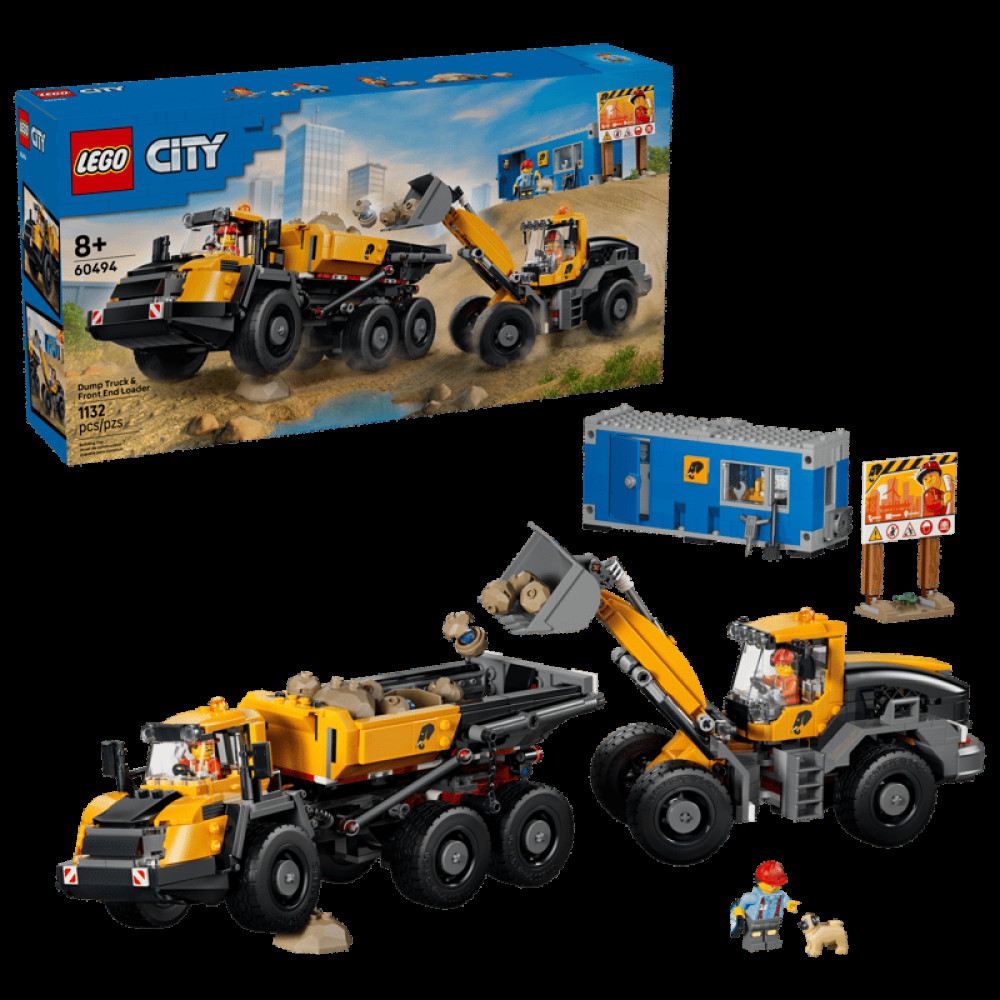 LEGO City 60494 Dump Truck & Front End Loader