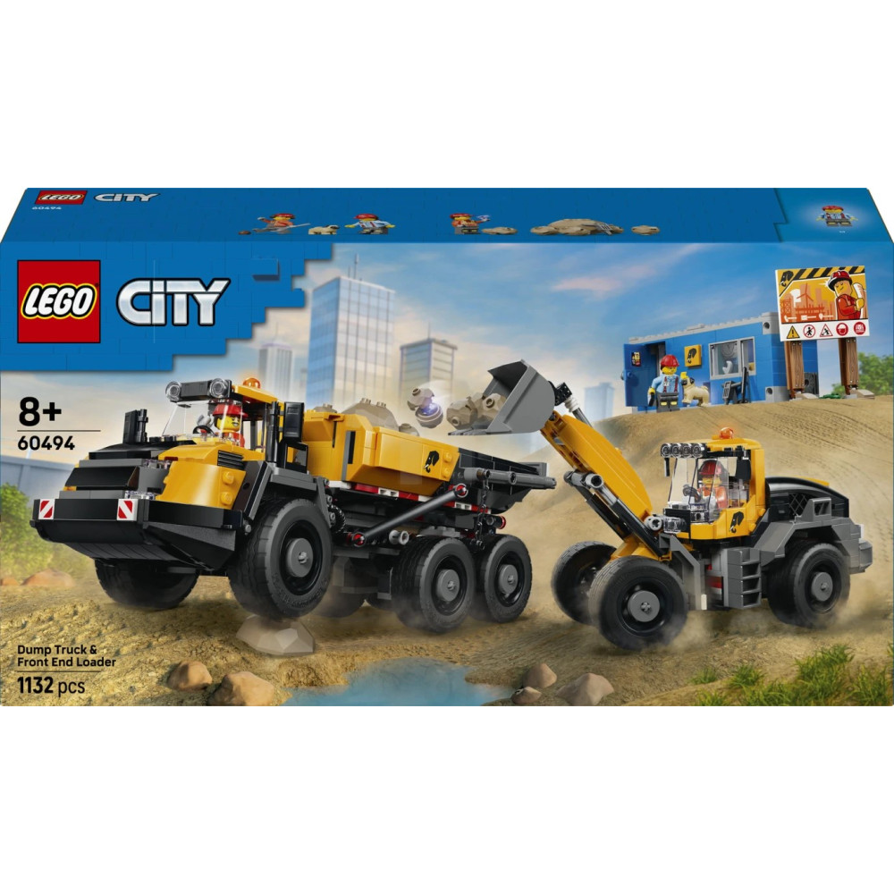 LEGO City 60494 Dump Truck & Front End Loader