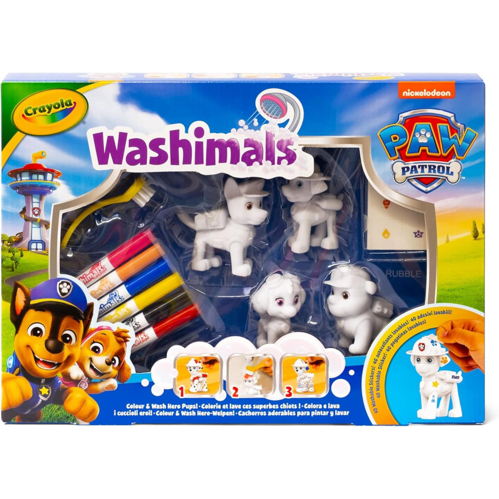 WASHIMALS HEYVANLARI - ETİKETLƏRİ İLƏ PAV PATROL DƏSTİ