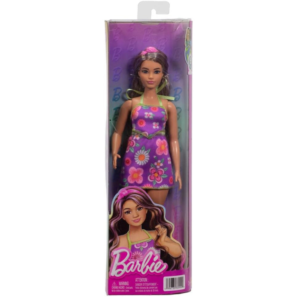 Barbie Fashionistas Doll  With Floral Halter Dress