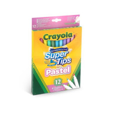 12 Supertips Washable Markers Pastel Colours