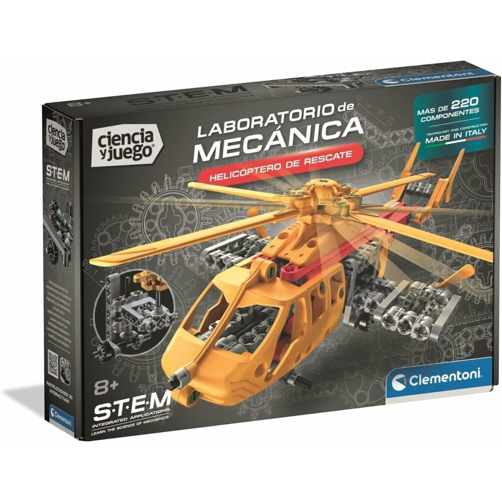 Clementoni - Science and Game, Mechanics Laboratory: Rescue Helicopter