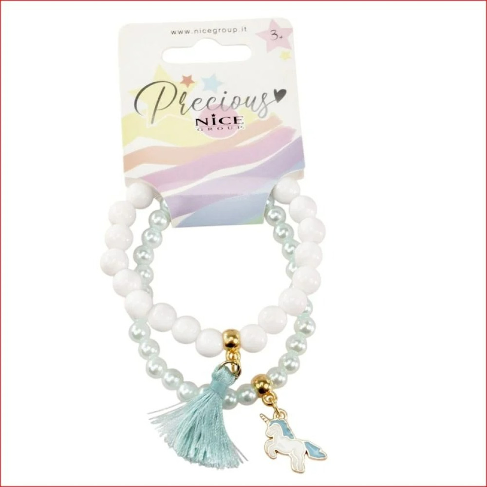 WITHE UNICORN BRACLET 2PZ