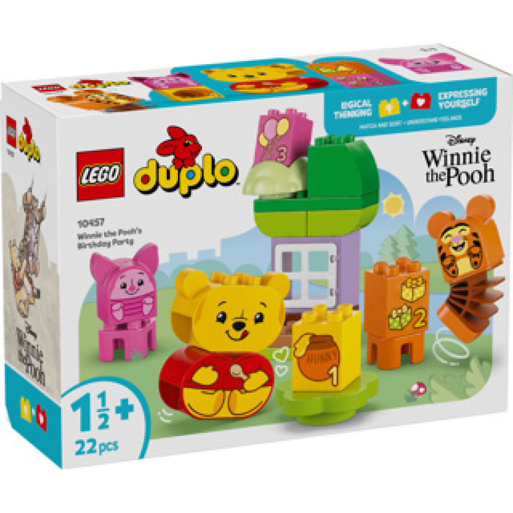 Konstruktor LEGO Duplo Winnie the Pooh's Birthday Party 10457, 18+ ay, 22 
hissə - 10457