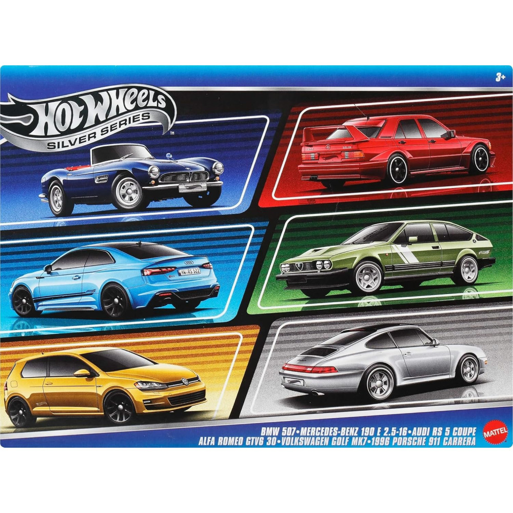 Hot Wheels Euro Style – 6 ədəd Die-Cast mini maşın qutuda