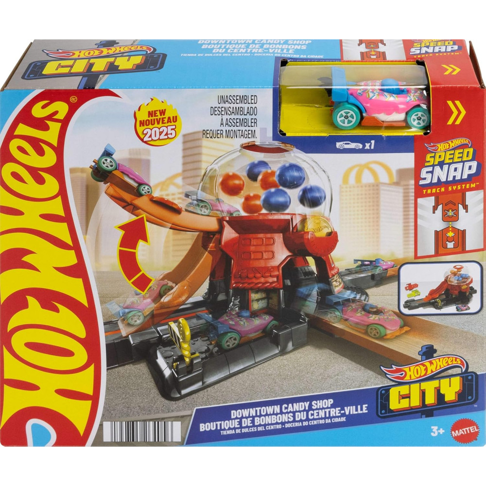 Hot Wheels Downtown Candy Shop oyun dəsti
