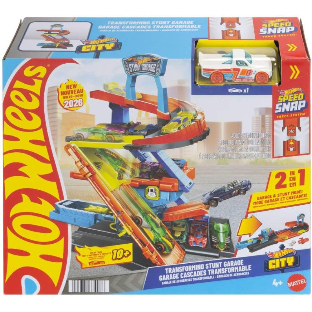 Hot Wheels City Akrobatik Transformasiya Qaraj Oyun Dəsti (JHL94)