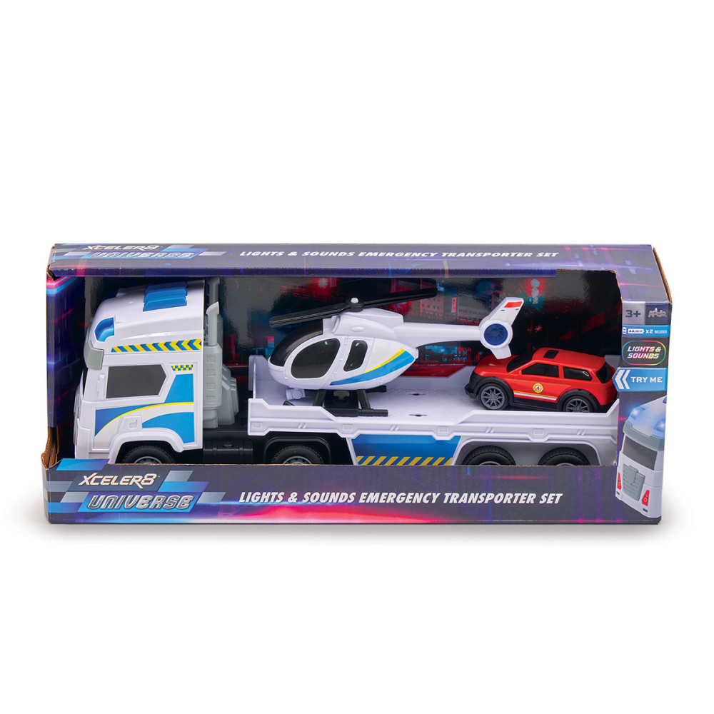 Xceler8 Universe Lights and Sounds Emergency Transporter Playset