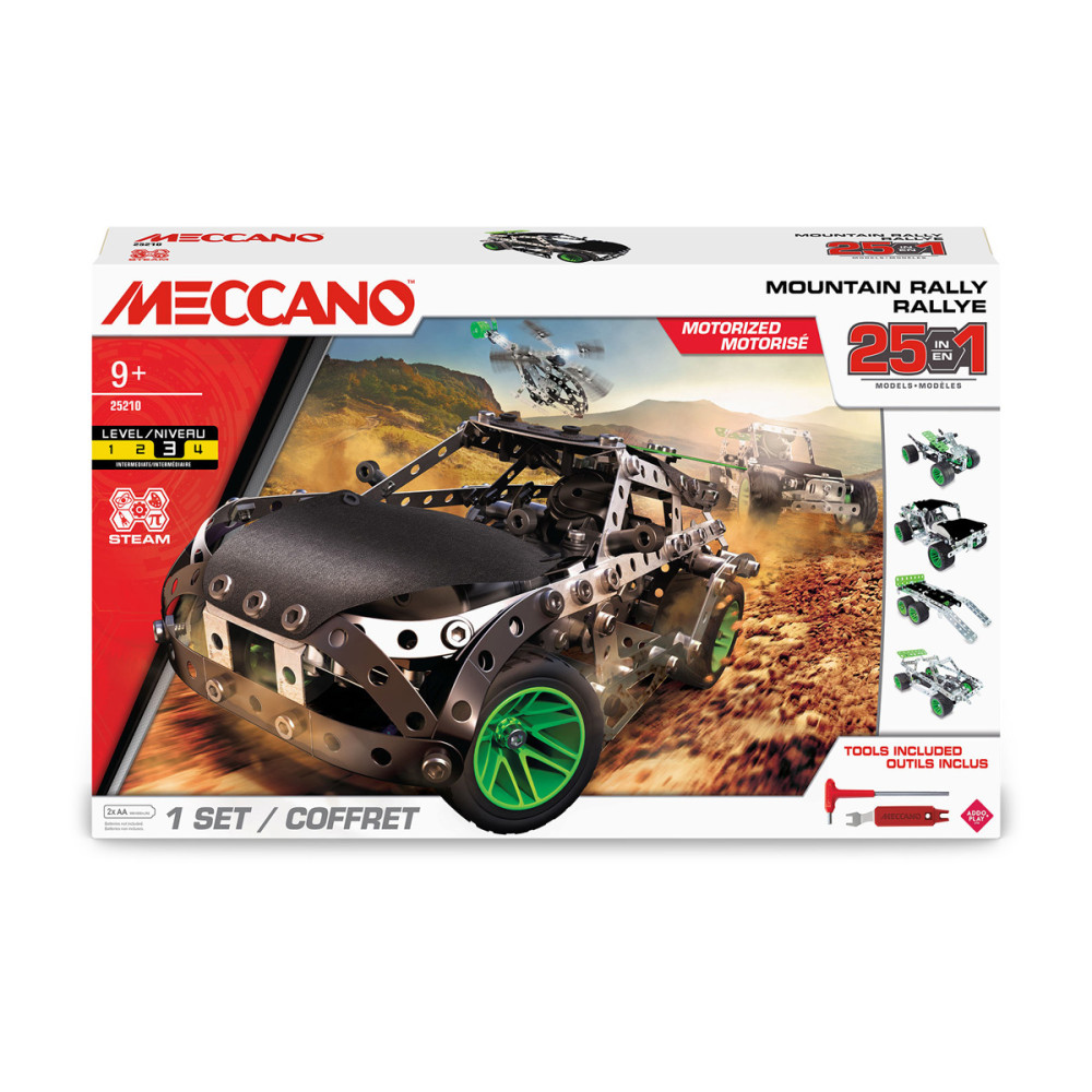 Meccano 25 in 1 Mountain Rally Construction Set