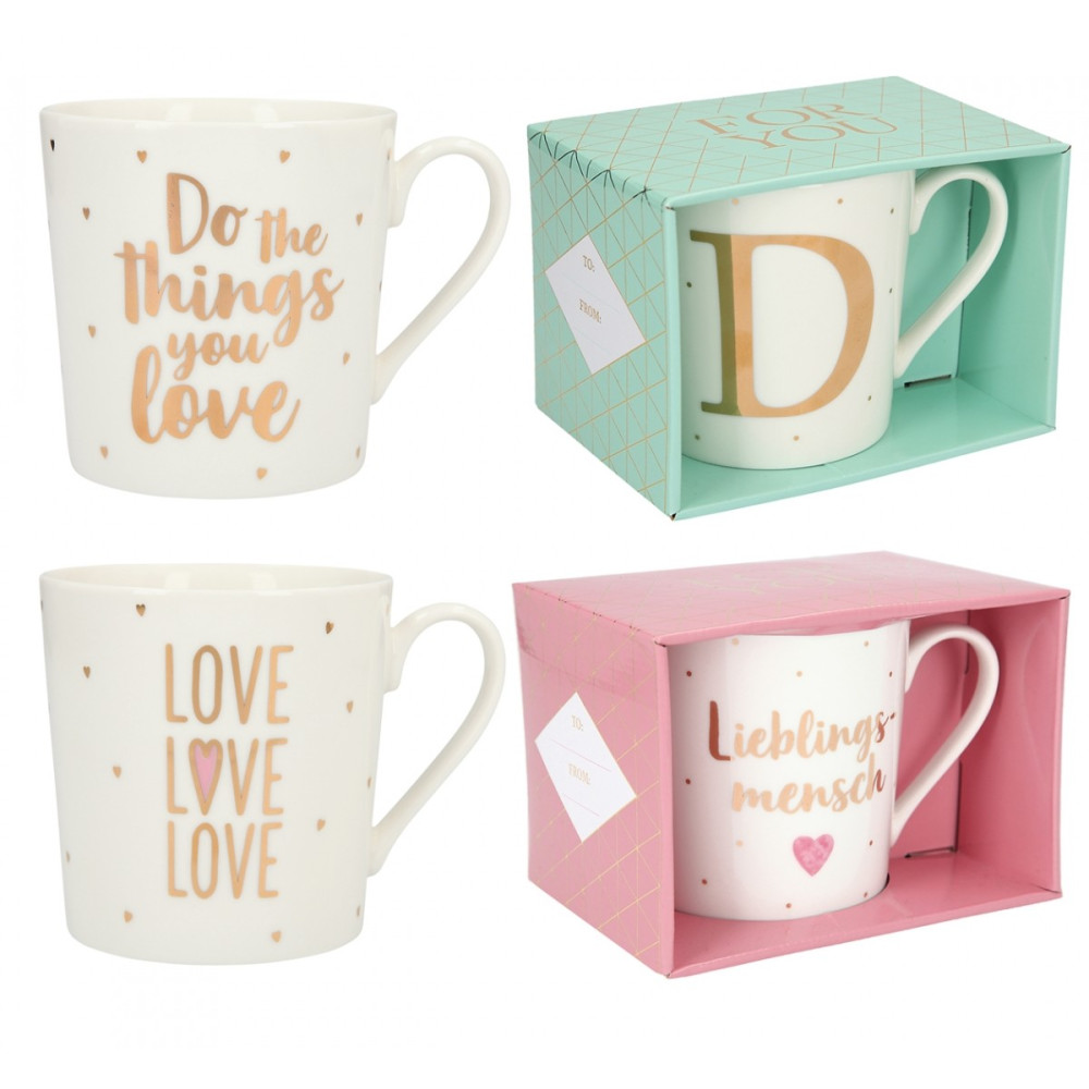 Depesche Porselen Fincan - 300 ml, Fərqli Dizaynlar