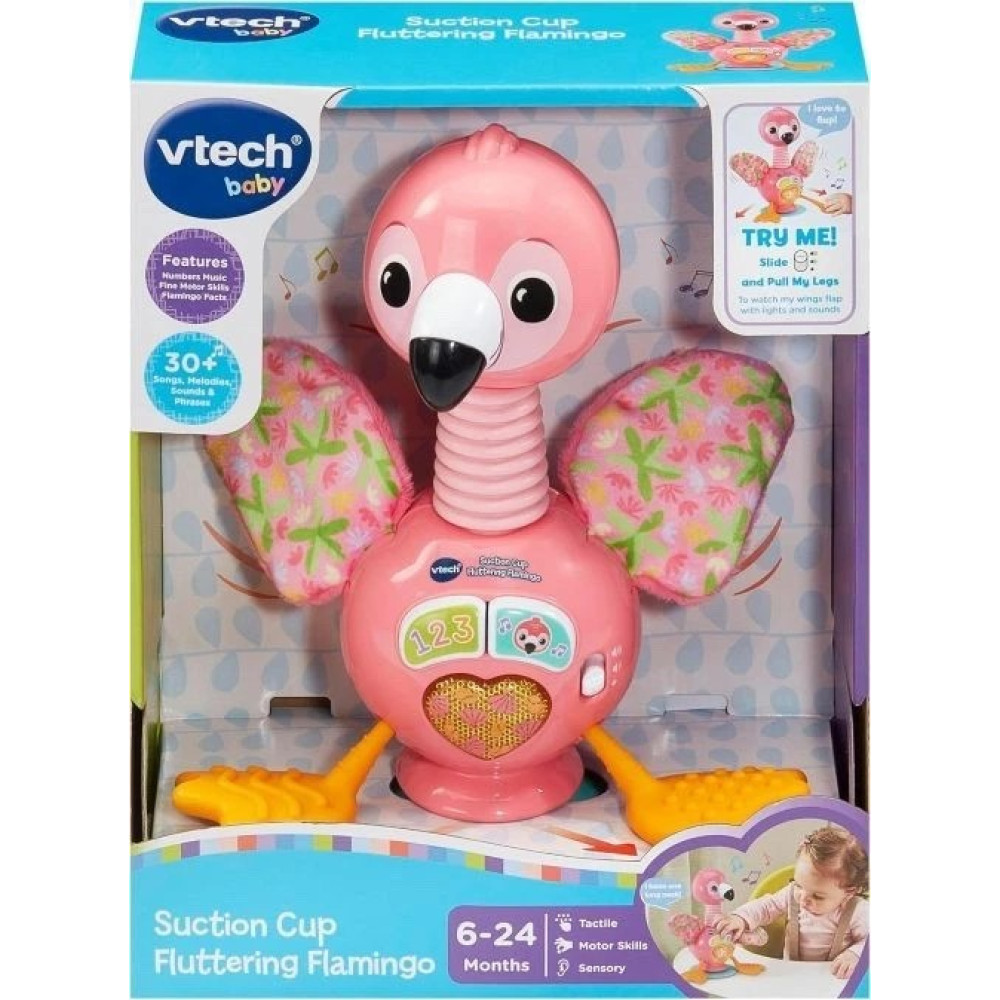 VTech Baby Suction Cup Fluttering Flamingo, Baby Sensory Toy