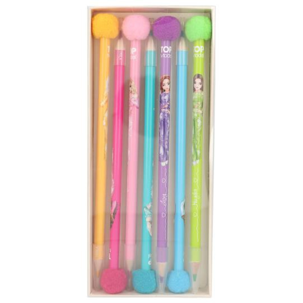 TOPModel PomPom Colouring Pencil Set