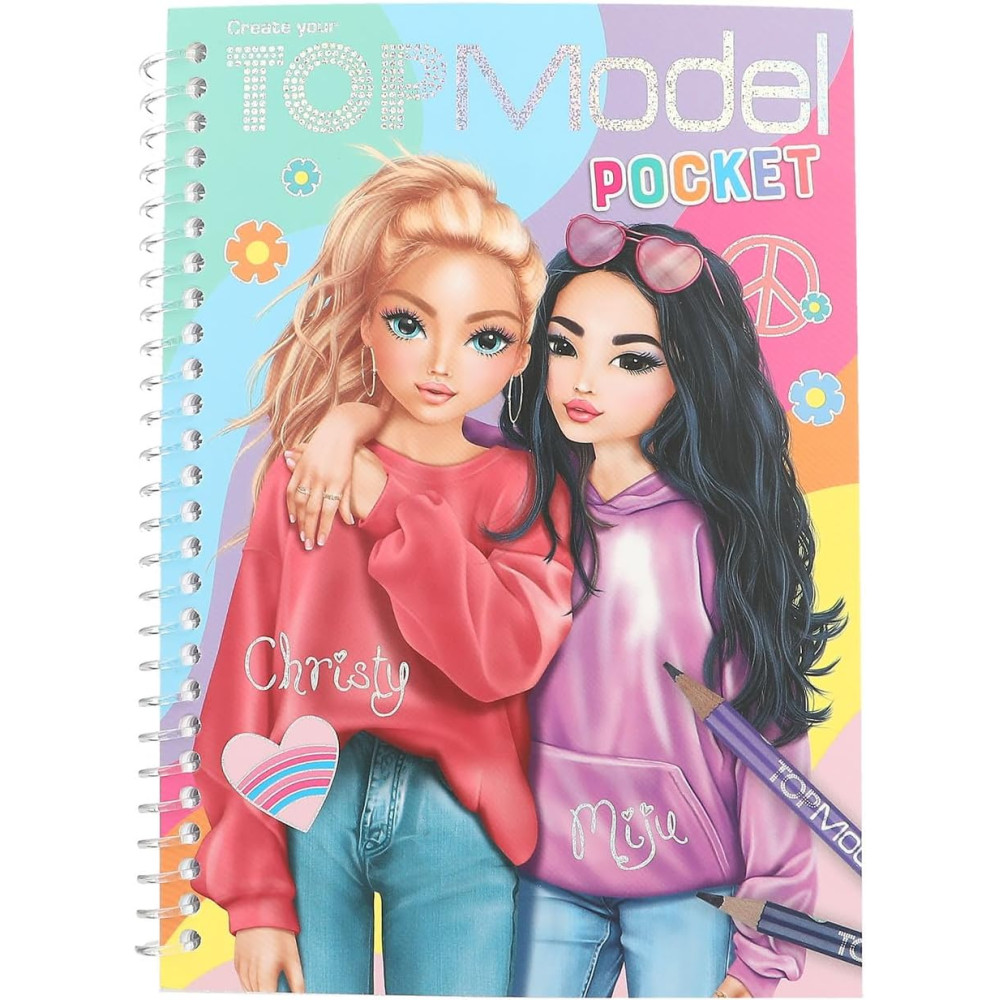 TOPModel  Pocket Colouring Book