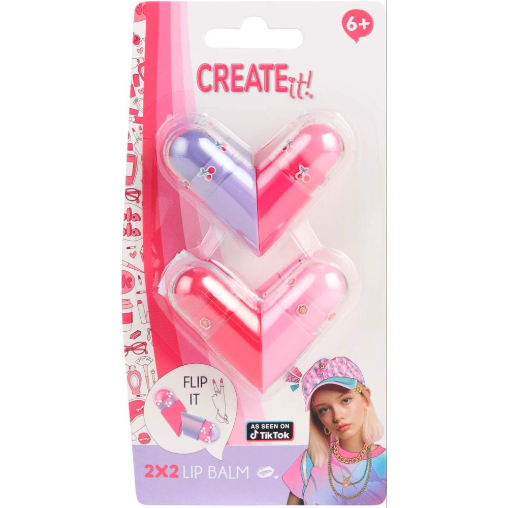Create It! Beauty Lip Balm Flip Heart
