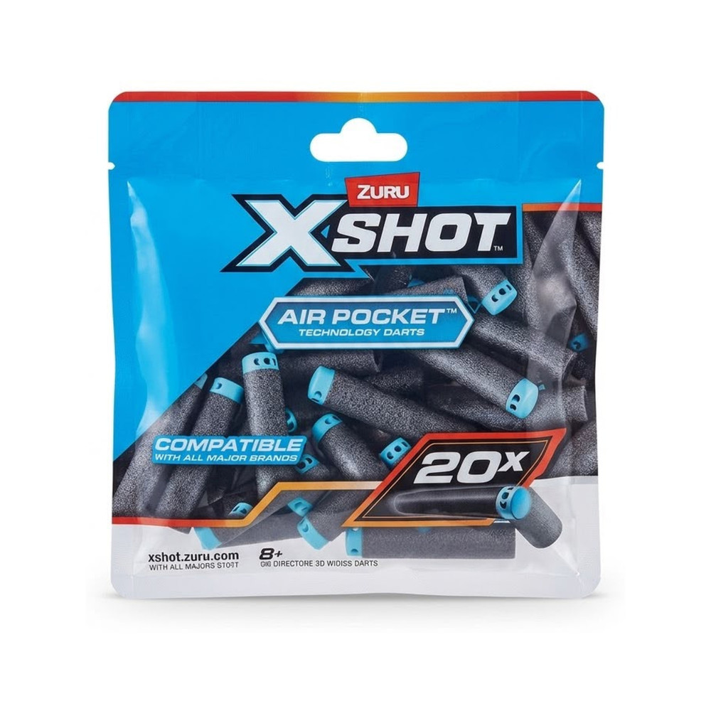 ZURU X-Shot Air Pocket Technology Darts – 20 Pack