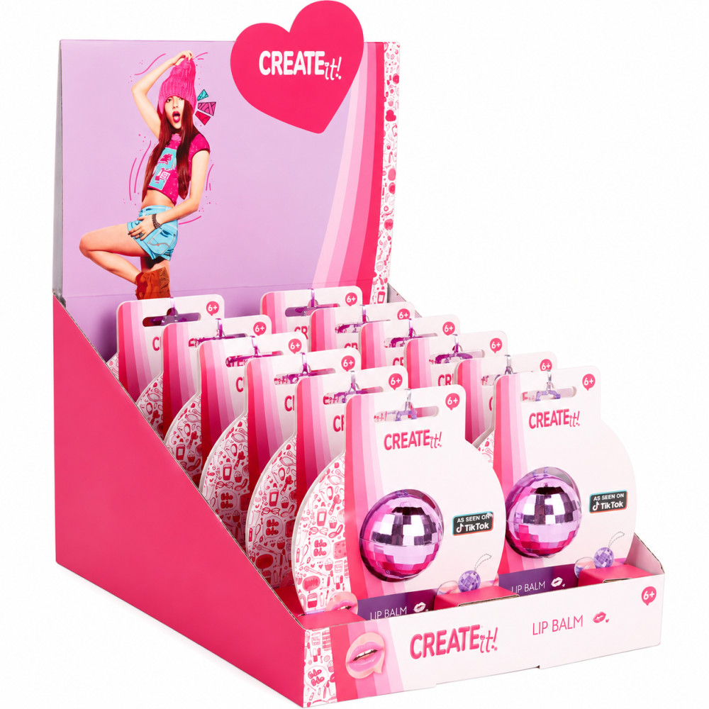 Create It! Lip Balm Discoball Assorted