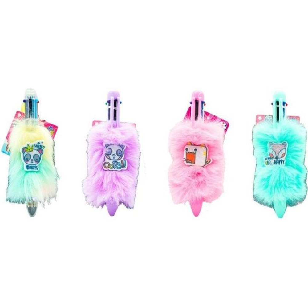 Cutie Crew 6-Color Pen Plush assorted