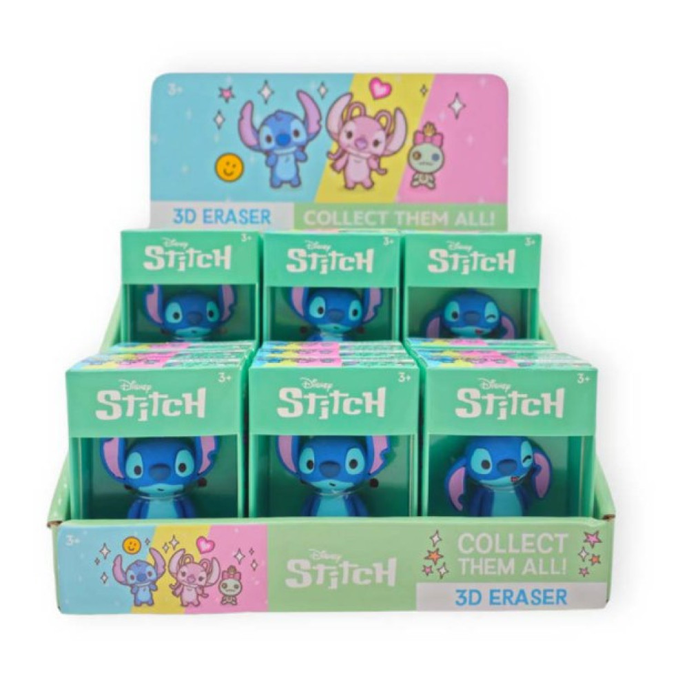 STITCH 3D ERASER - 3 DESIGNS assorted
