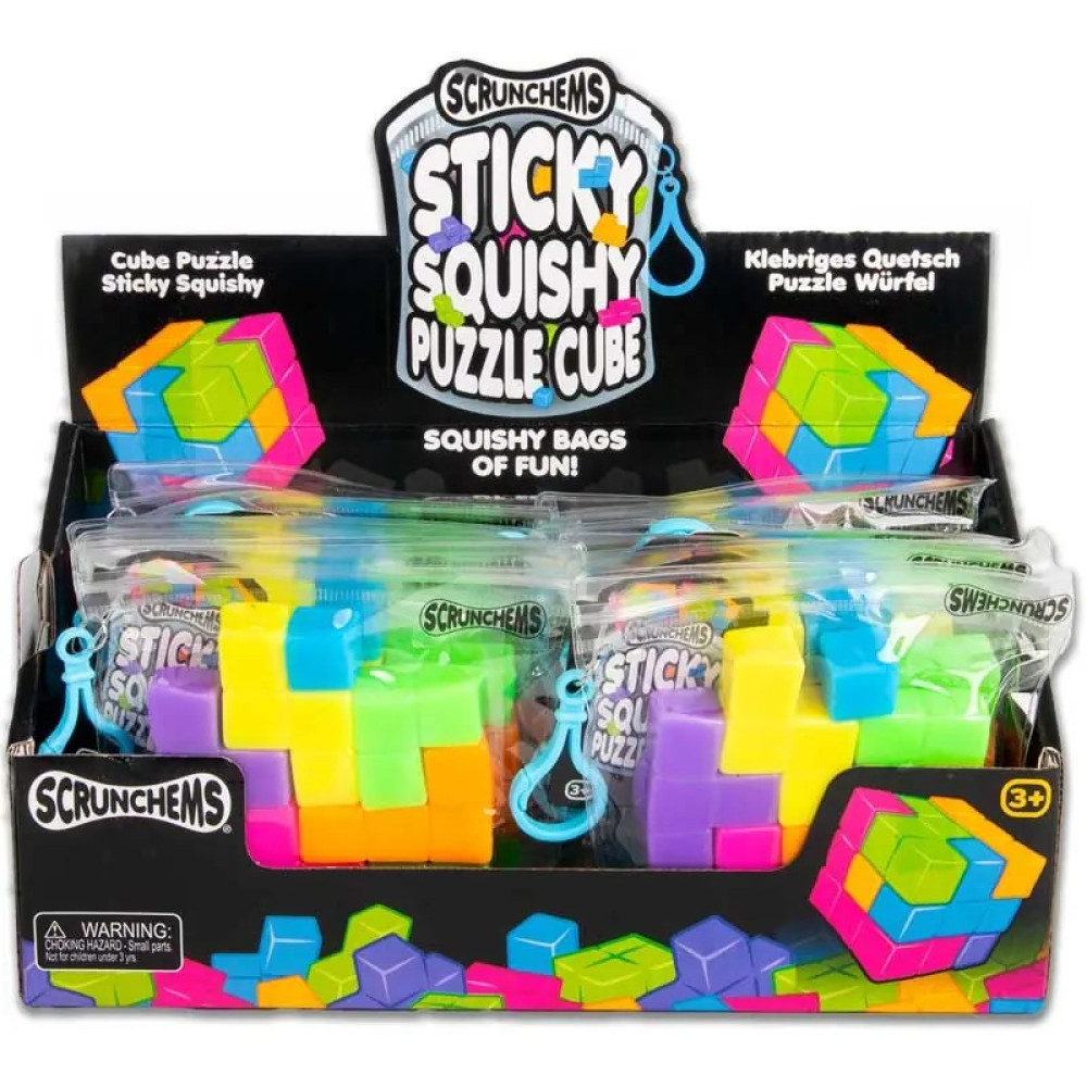 SCRUNCHEMS STICKY SQUISHY PUZZLE CUBE