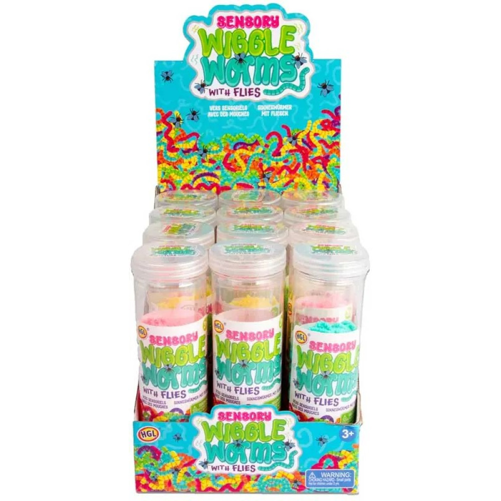 WIGGLE WORMS WITH FLIES ASSORTED