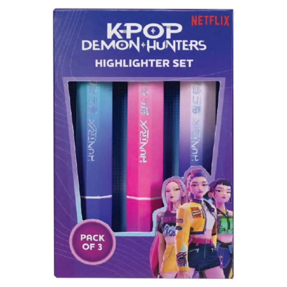 K-POP Demon Hunters Highlighter Pen Set Pack of 3