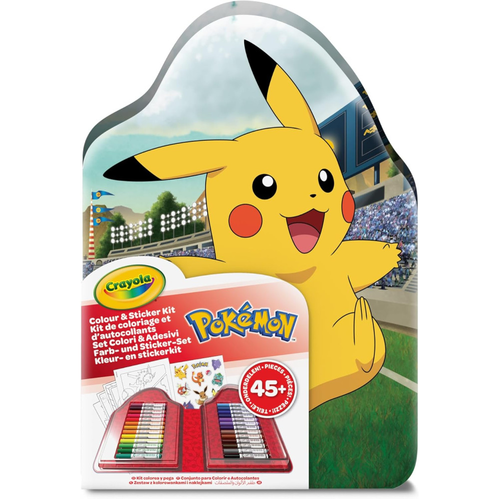 Crayola - Pokemon Colour and Sticker Set