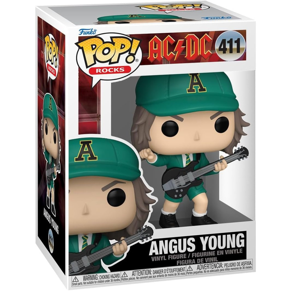 Funko POP Rocks: AC/DC - Angus Young - (Green) - Collectable Vinyl Figure
