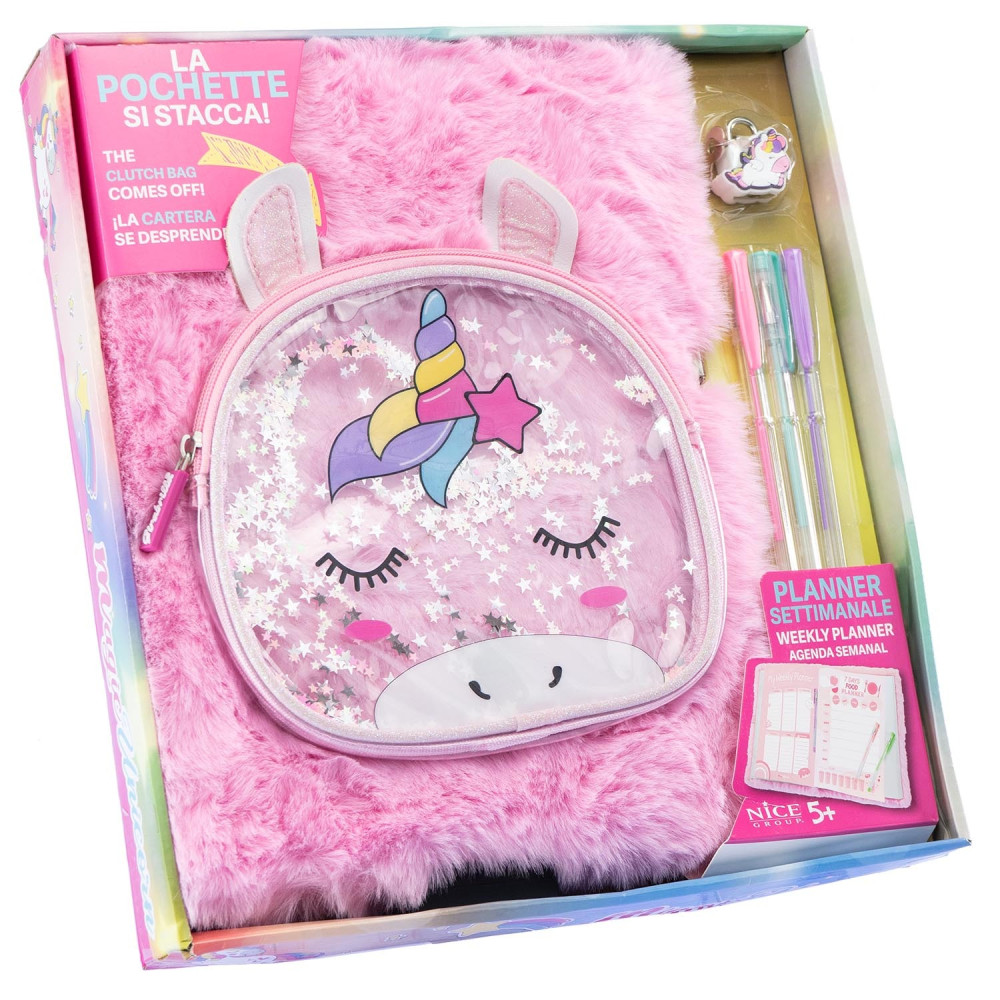 Magic Unicorn Maxi Planner with Clutch Bag
