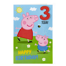 Peppa Age 3 Card