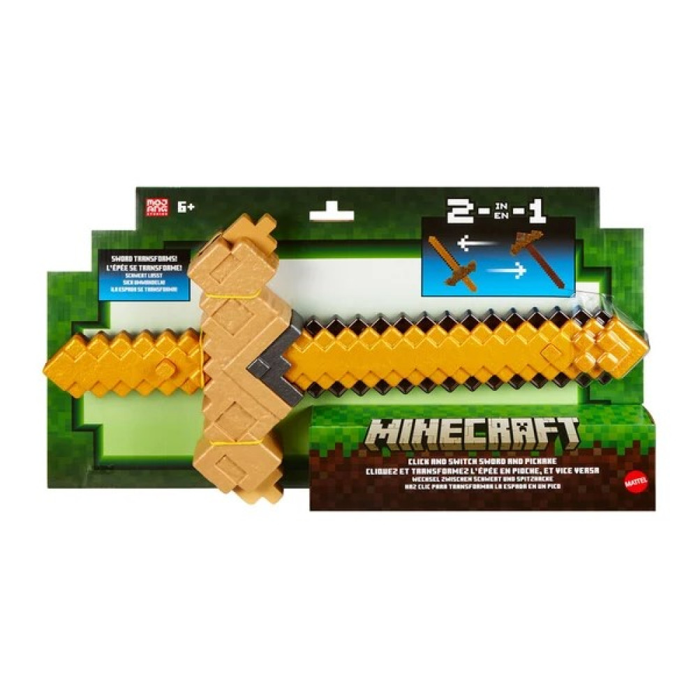 Minecraft Transformable Pickaxe Sword