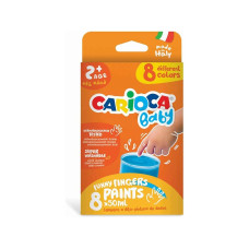 Carioca Baby Finger Paints 8X50Ml