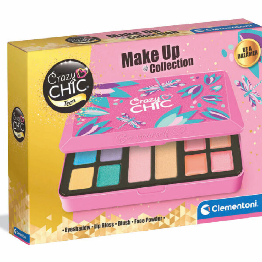 Uşaqlar üçün göz kölgələri Clementoni Crazy Chic Eyeshadow Palette 
Tropical Vibe, 8+ yaş