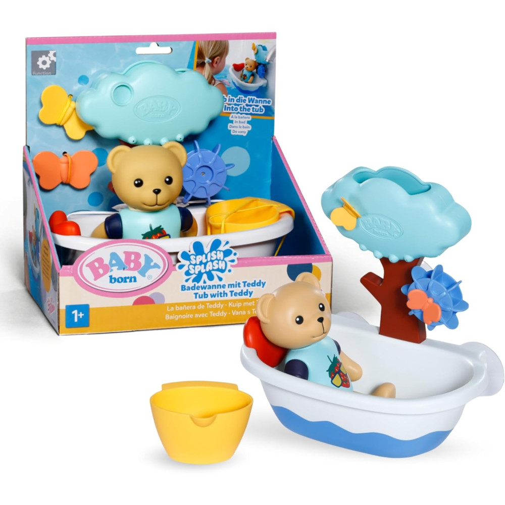 Splish Splash Bath Toy Tub with Teddy