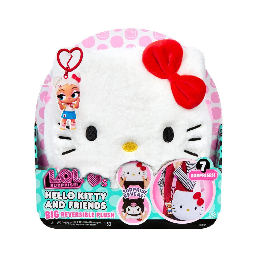L.O.L. Surprise! Loves Hello Kitty and Friends – Big Reversible Plush