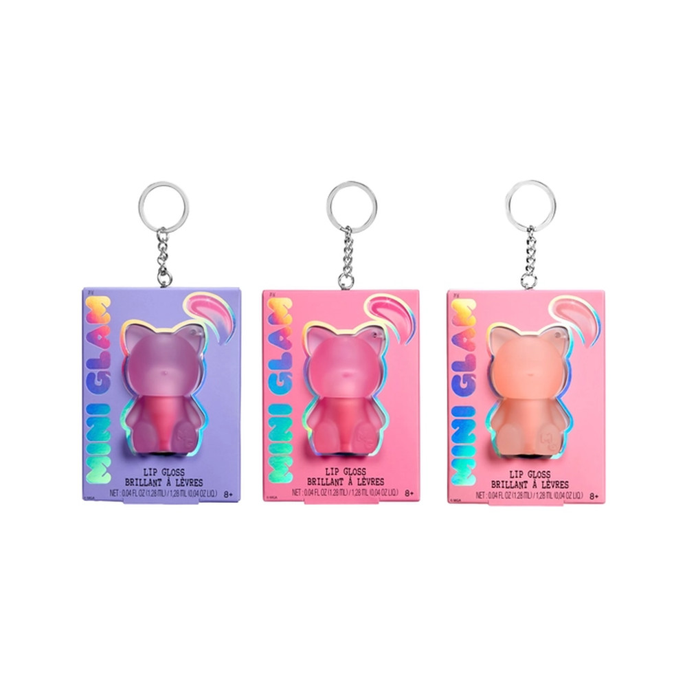 Mini Glam Cat Lipgloss Keyring Assortment
