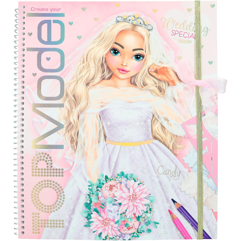 Create Your Wedding Special TOPModel Colouring Book