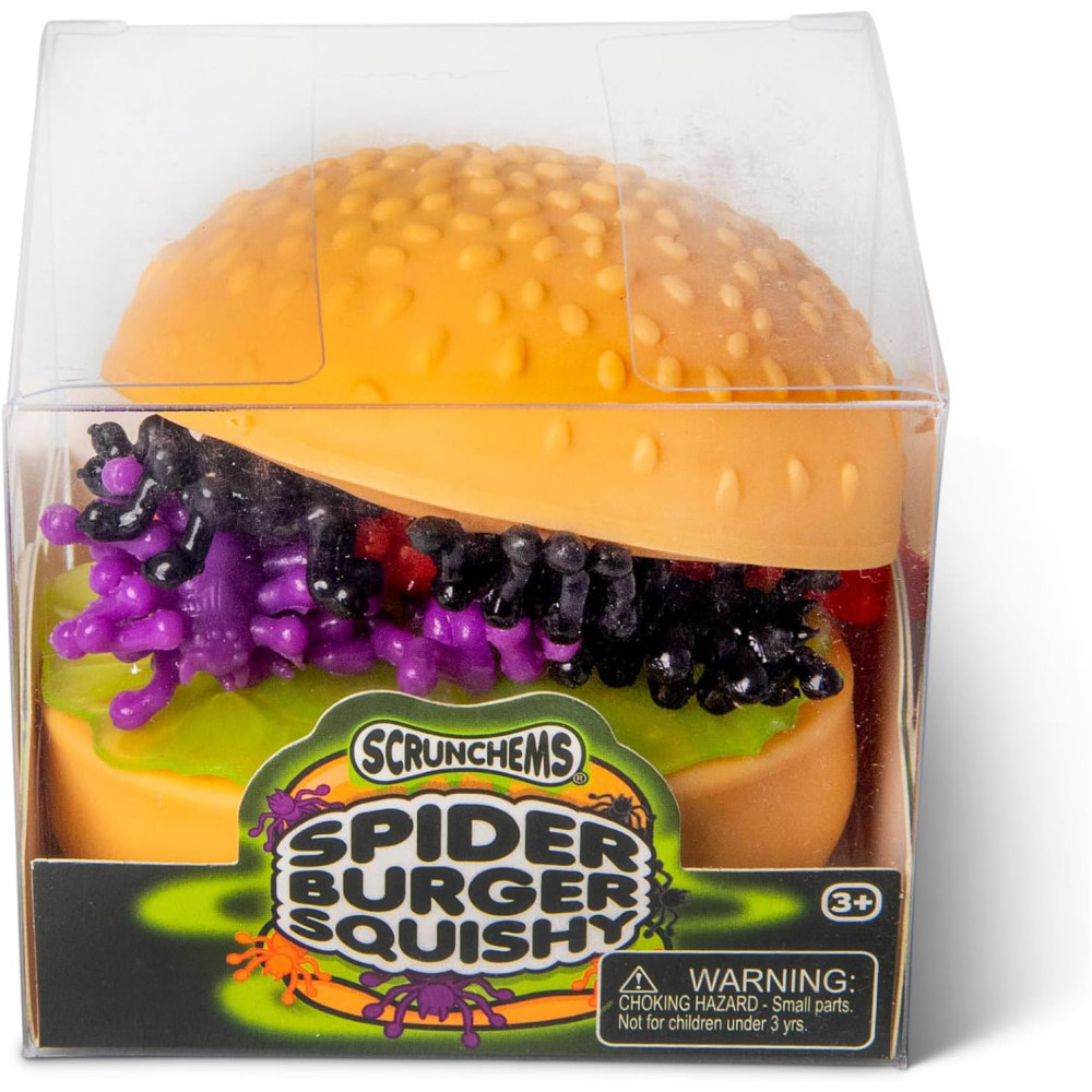 SCRUNCHEMS SPOOKY SPIDER BURGER SQUISHY