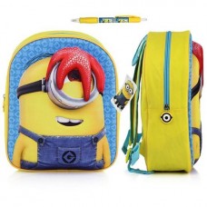Despicable Me Minions 3D Eva 'With Ball Pen' School Bag Rucksack Backpack