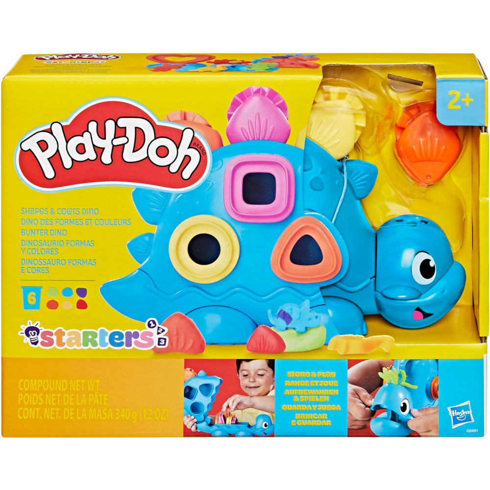 PLAY DOH SHAPES AND COLORS DINO